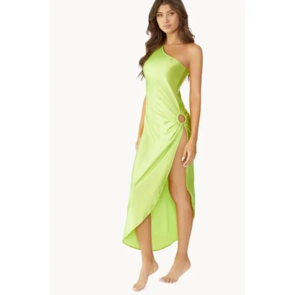 PQ SWIM lime tinsley ring dress size M/L - Picture 2 of 13